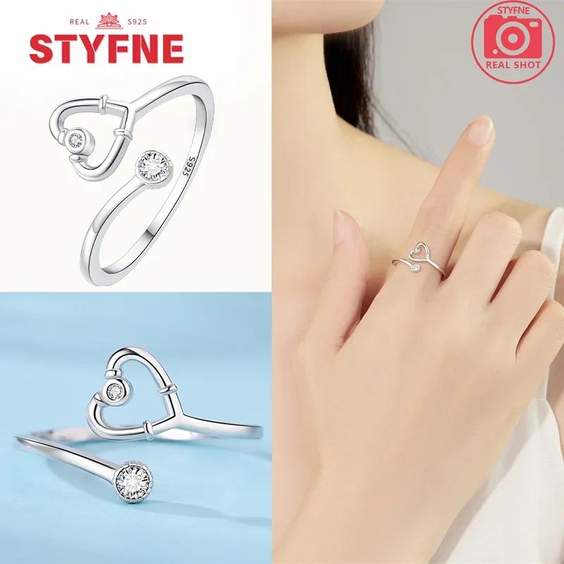 Copper Heart-Shaped Series Open Rings Pink Love Irregular Shape Ring Appropriate For WomenS High-End Jewellery Gifts