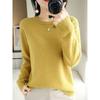 Herbst Winter Neues Rundhals Langarm Damen Stricktop Übergröße Pullover Pullover Unter- und Oberbekleidung Basisschicht