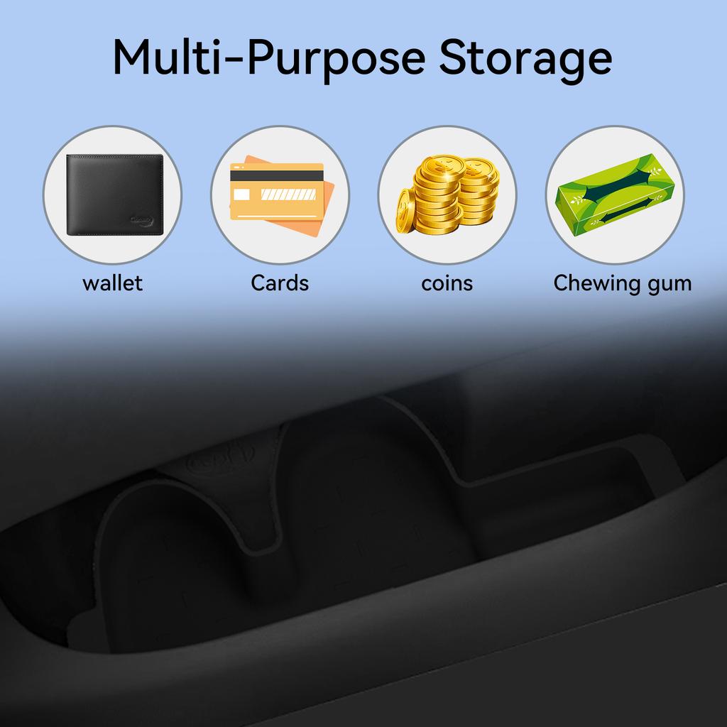 for Hyundai Palisade 2026 Car Door Side Storage Box Car Accessories TPE Front Rear Gate Slot Anti Dirty Storage Organizer Tray