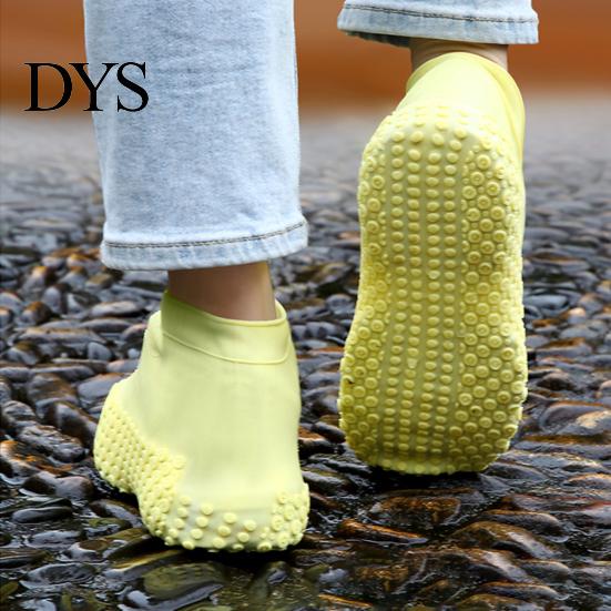 Silicone Shoe Protector 1 Pair Waterproof Rain Cover Non-Slip Reusable Overshoes Men Women Travel Outdoor Rain-proof Boot Shoes Guard