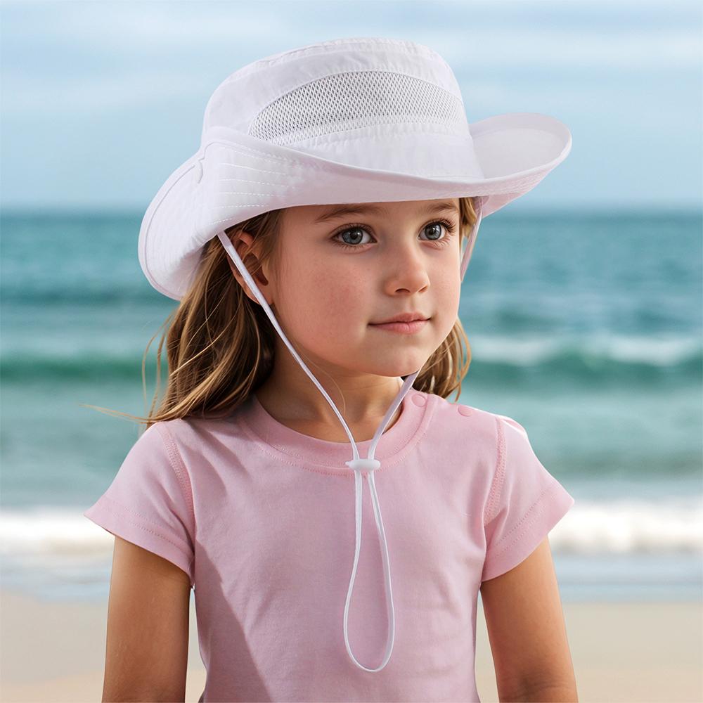 Breathable Children Fisherman Hat Mesh Sun Protection Hat  for Outdoor Activities