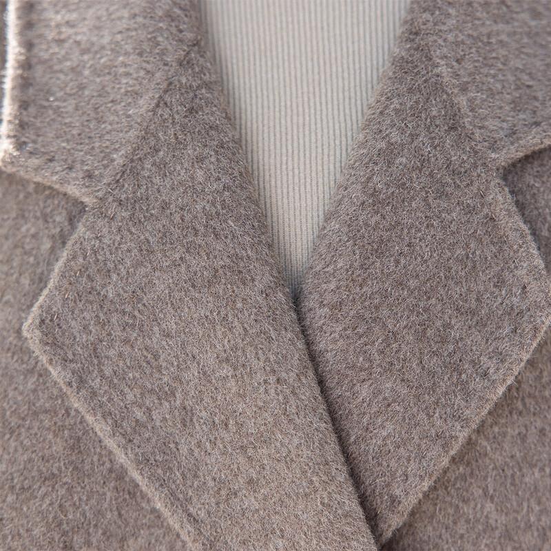 ITISF4 Autumn High-End Double-Faced Yak Wool Coat