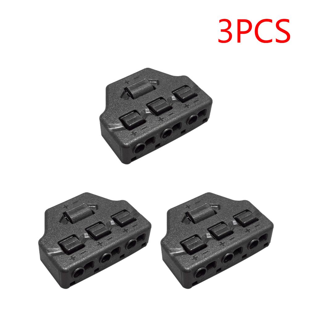 6/3Ports Hub Out Line Splitter Quick Connect Low Voltage Wire Splitter Distribution Block Lighting Led Strip Connection Terminal