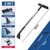 Universal Snow Shovel Brush Rotating Telescopic Car Glass Deicing Cleaning Tool 3-in-1 Detachable Snows Ice Scraper Wash Tools