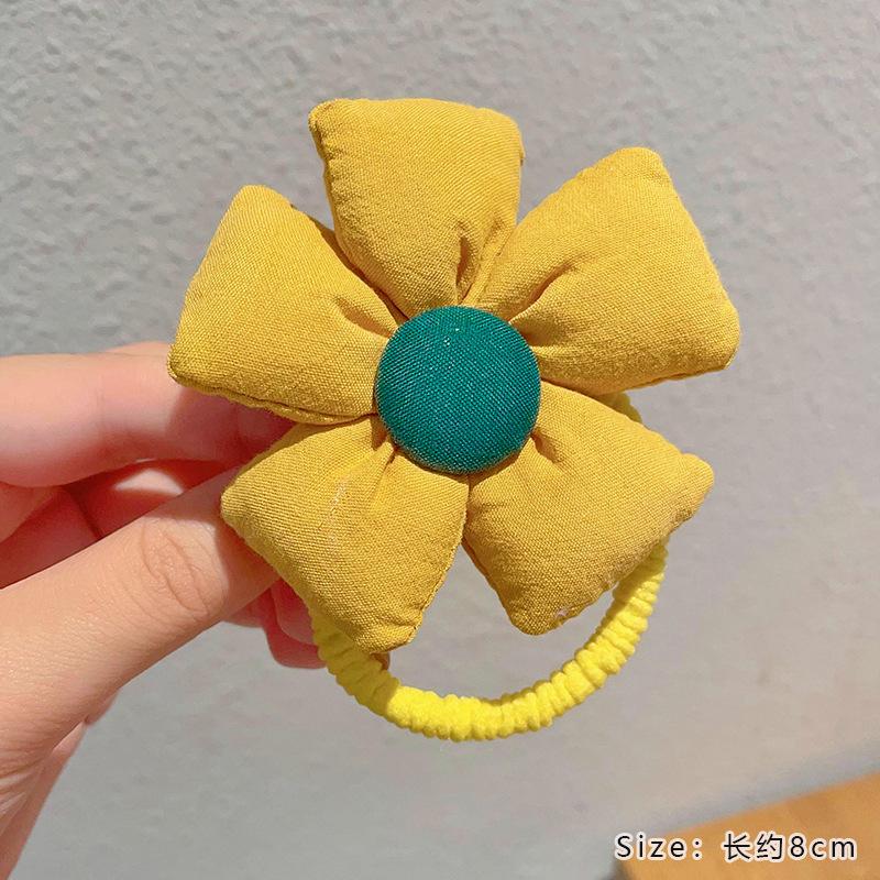 Children's  Flower Hair Ring High-value Baby Rubber Band Headdress Girl New Elastic Headband Cute Hair Rope