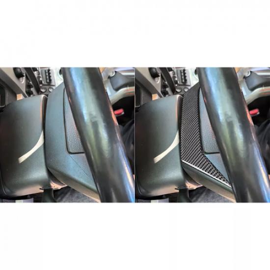 For Ford F-150 Raptor 2009-14 Vinyl Carbon Fiber Inner Steering Cover Panel Trim