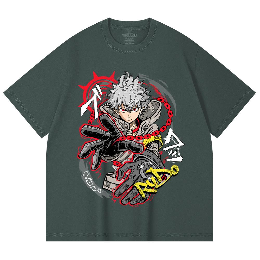 230 Gsm 100% Cotton Gachiakuta V12 Rudo Print Unisex Heavy Cotton T Shirt