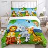 Cute Jungle Animal Casal All Season Duvet Cover Comforter Bedding Sets Soft Quilt Cover and Pillowcases SingleDoubleQueenKing