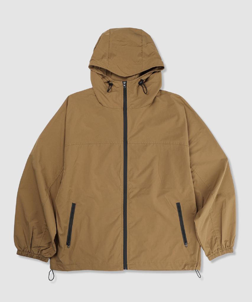 Andagain Utility Essential Windbreaker (Brown