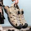 Sommer Herren Sandalen Atmungsaktive Echtleder Outdoor Sandalen Casual Strand Sandalen