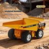 Metal Remote Control Engineering Car Set - Mining Truck Excavator Forklift Heavy-Duty Die-Cast Tabletop Play 1:64 Display Model Set