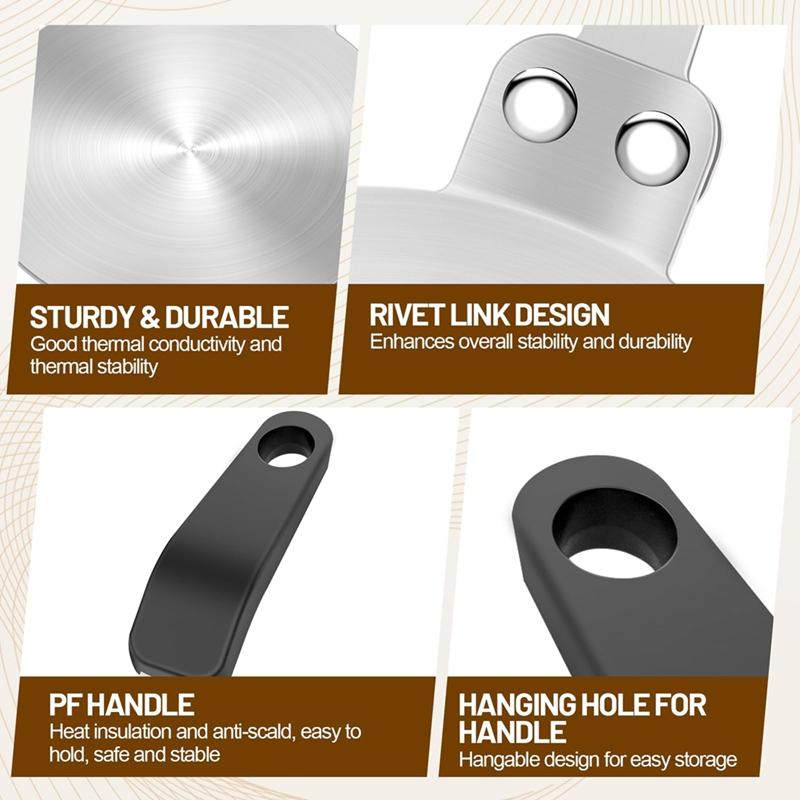 Induktionskochfeld Adapterplatte 13cm/5.1Zoll Edelstahl Kühlkörper für Aluminium & Edelstahl Mokkakanne Kaffeekocher
