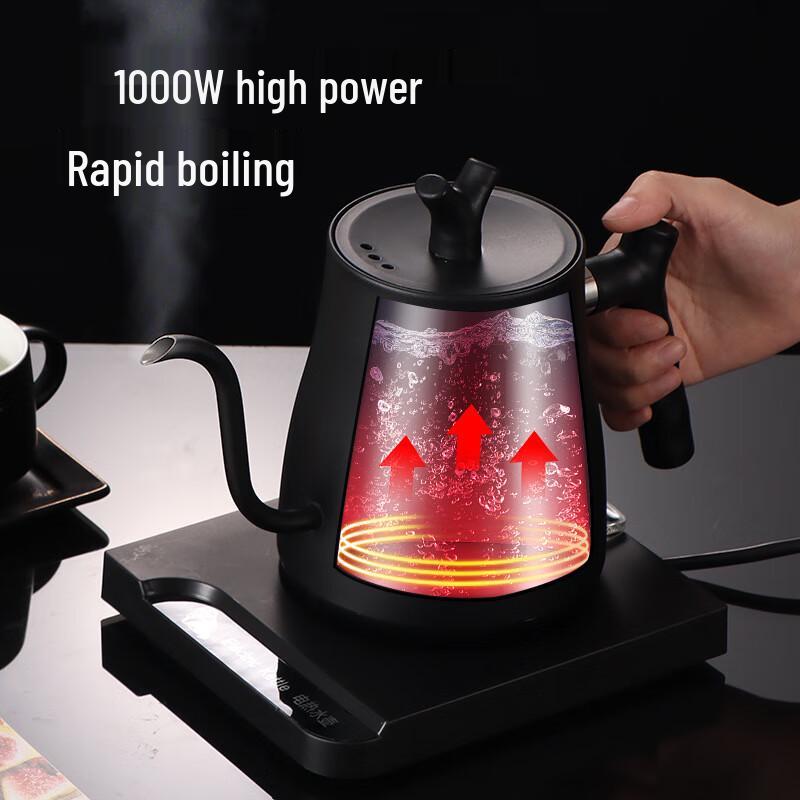 1L Electric Gooseneck Kettle with Temperature Control CN Plug (adapter Included)