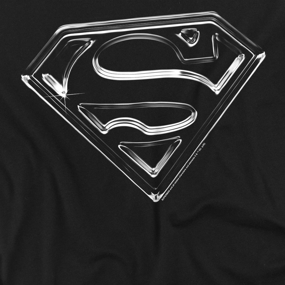 Superman Unisex Adult Logo Long-Sleeved T-Shirt