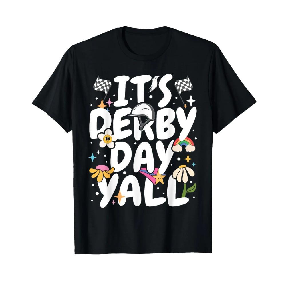 

Футболка Groovy Horse Racing Derby Day Costume KY Sports Suppliers S чёрный