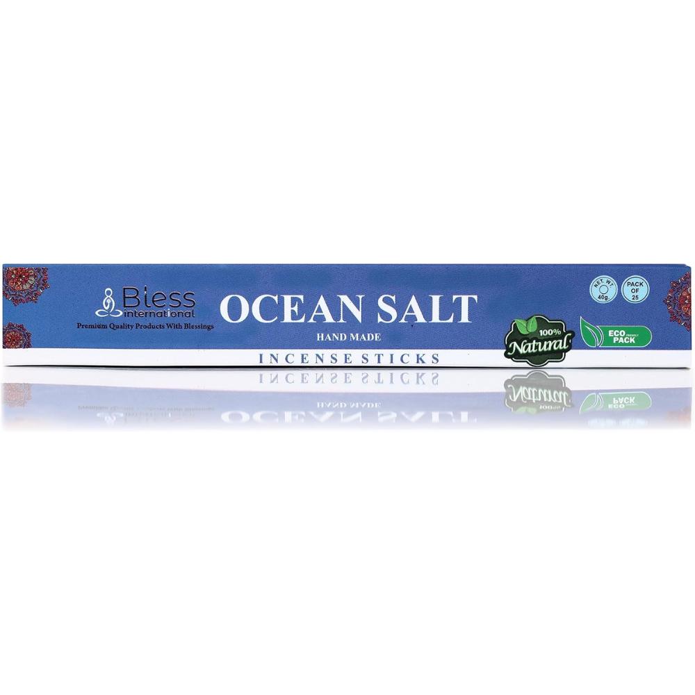 Bless-Ocean-Salt-Incense-Sticks 100%-Natural-Handmade-Hand-Dipped-Incense-Sticks Organic-Chemicals-Free for-Purification-Relaxation-Positivity