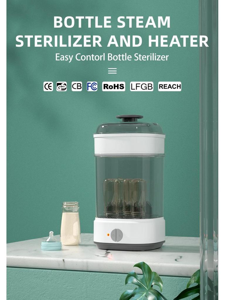 Whale Love Large-Capacity Baby Bottle & Nipple Steam Sterilizer