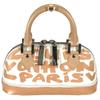 M92178  MonogramGraffiti Alma PM Hand Bag Leather Beige/White