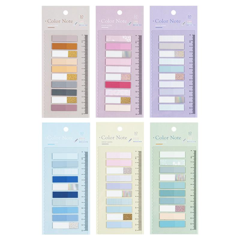 200Pc Self Adhesive Index Tabs Page Markers Transparent Waterproof Sticky Notes for Classifying Files Flags Planner Stickers