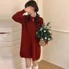 Soft & Cozy Knit Dress: 2026 Autumn/Winter Slimming Mid-Length Woolen Base Layer for Petite Women
