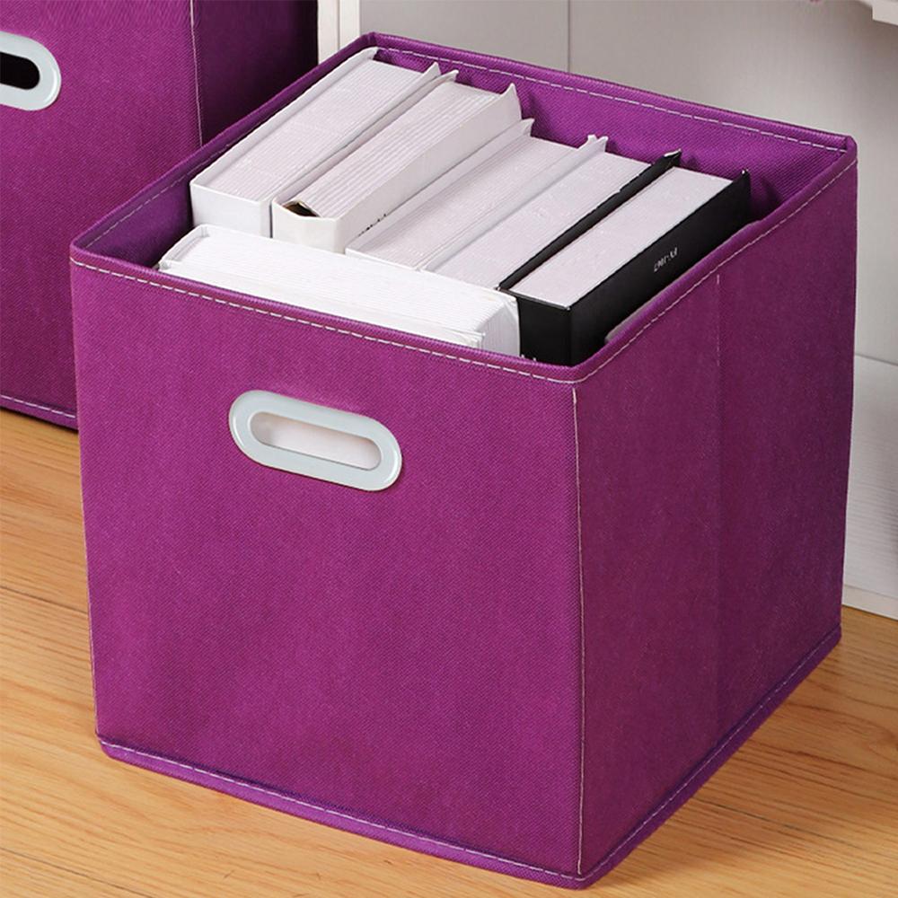 Fabric Cloth Storage Box for Book Clothes Toys Sundries Storage Foldable Closet Drawer Storage Organizer Bins Basket