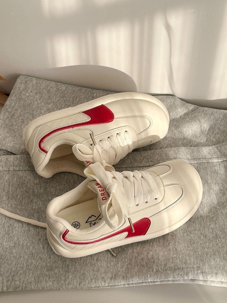 Women's Versatile 2025 Dopamine Platform Sneakers - Casual, Lightweight, Round Toe German Trainers