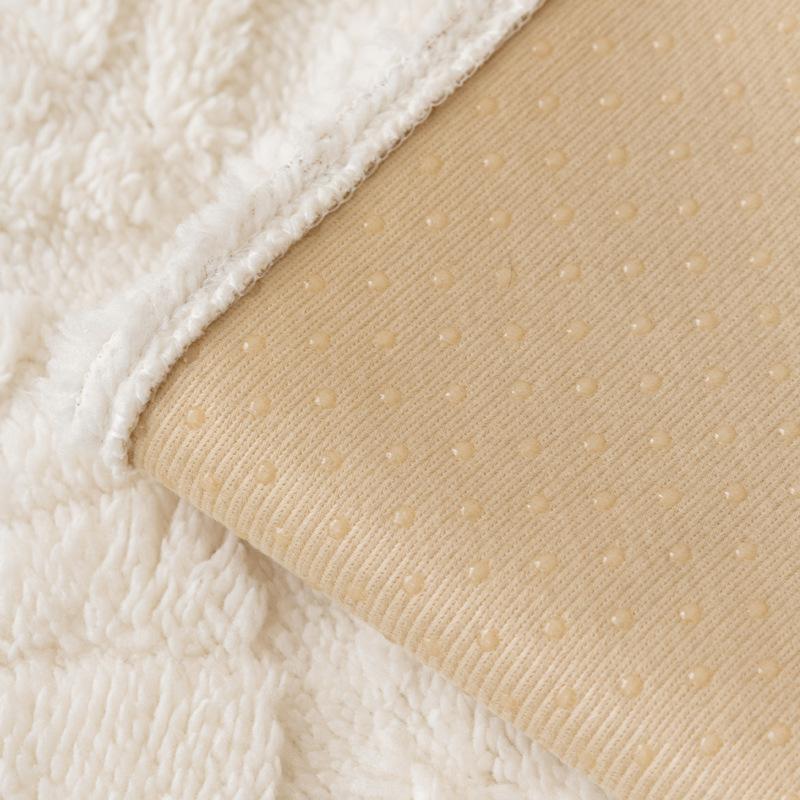 Thickening Sofa Cushion Winter Japanese Banana Leaf Cushions Seat Cushions Cover Cloth Plush Sofa Cover Simple Non-Slip