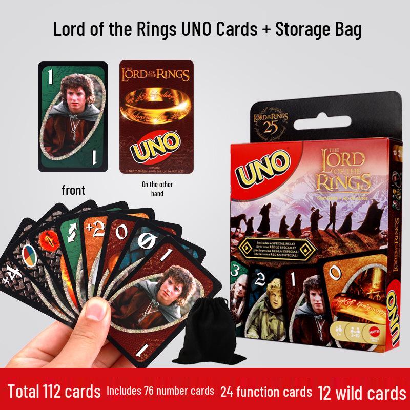 Genuine Mattel UNO Classic Card Game for Multiple Players - Casual Party Poker Table Game