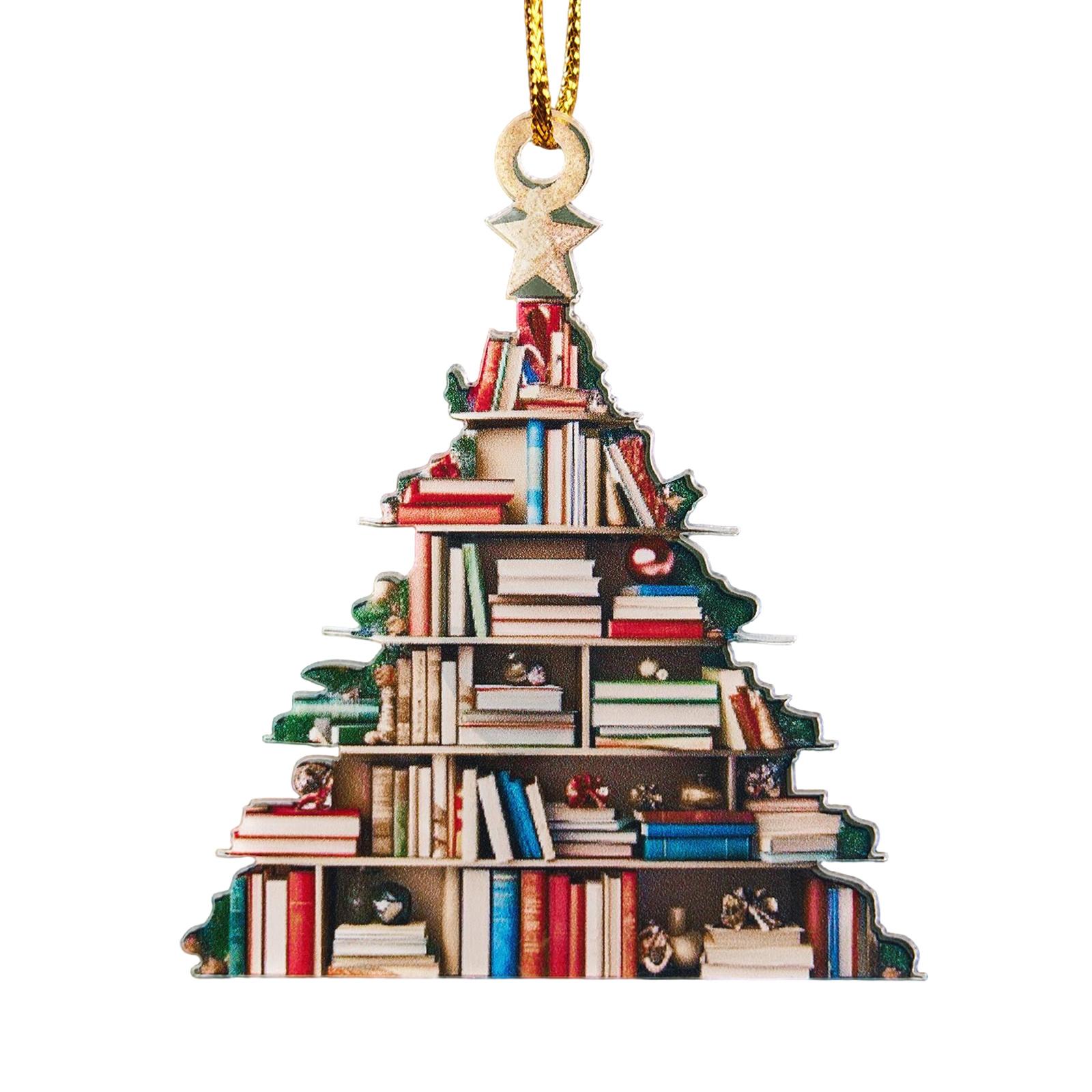

Рождественское украшение в виде книжной елки из АКРИЛА, Книжный подарок, Подарок для книголюба, Книжное украшение, Книжный подарок, Подарок для книголюба, Подарок для библиотекаря One Size