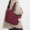 Women's Shoulder Bag Large Capacity Handbag Solid Color Commuter Bag