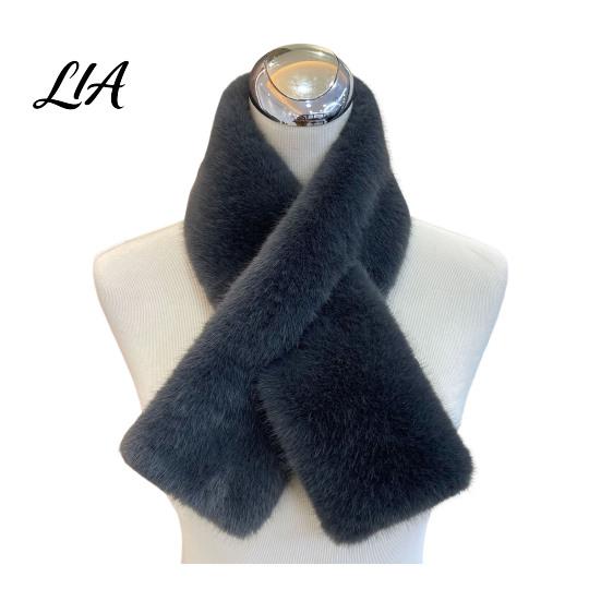 Fashionable Winter Accessories for Women Faux Fur Scarf, Neck Warmer Cold Weather, Short Collar Scarves, Soft Double Sided Velvet & Not Bulky, Perfect