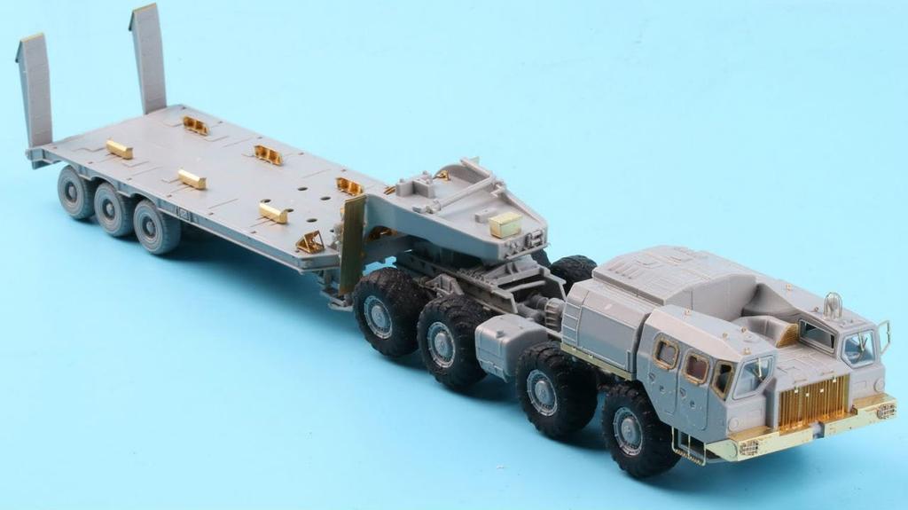 Tetra Model ME Series Russian Plastic Model Parts ME7209 1/72 MAZ-7410 w/ChMZAP-9990 Semi-Trailer (for MC)