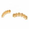 Ice Out Hip Hop Gold Teeth Jewelry Grillz Mouth Teeth Caps Top & Bottom Diamond Zircon Tooth Set Mens Women Vampire