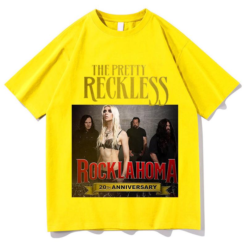 

The Pretty Reckless When I Wake Up Tshirts Women Unisex Cotton Wash Clothes Trend Pure Casual Short Sleeve Aesthetic Tops Clothes 4XL