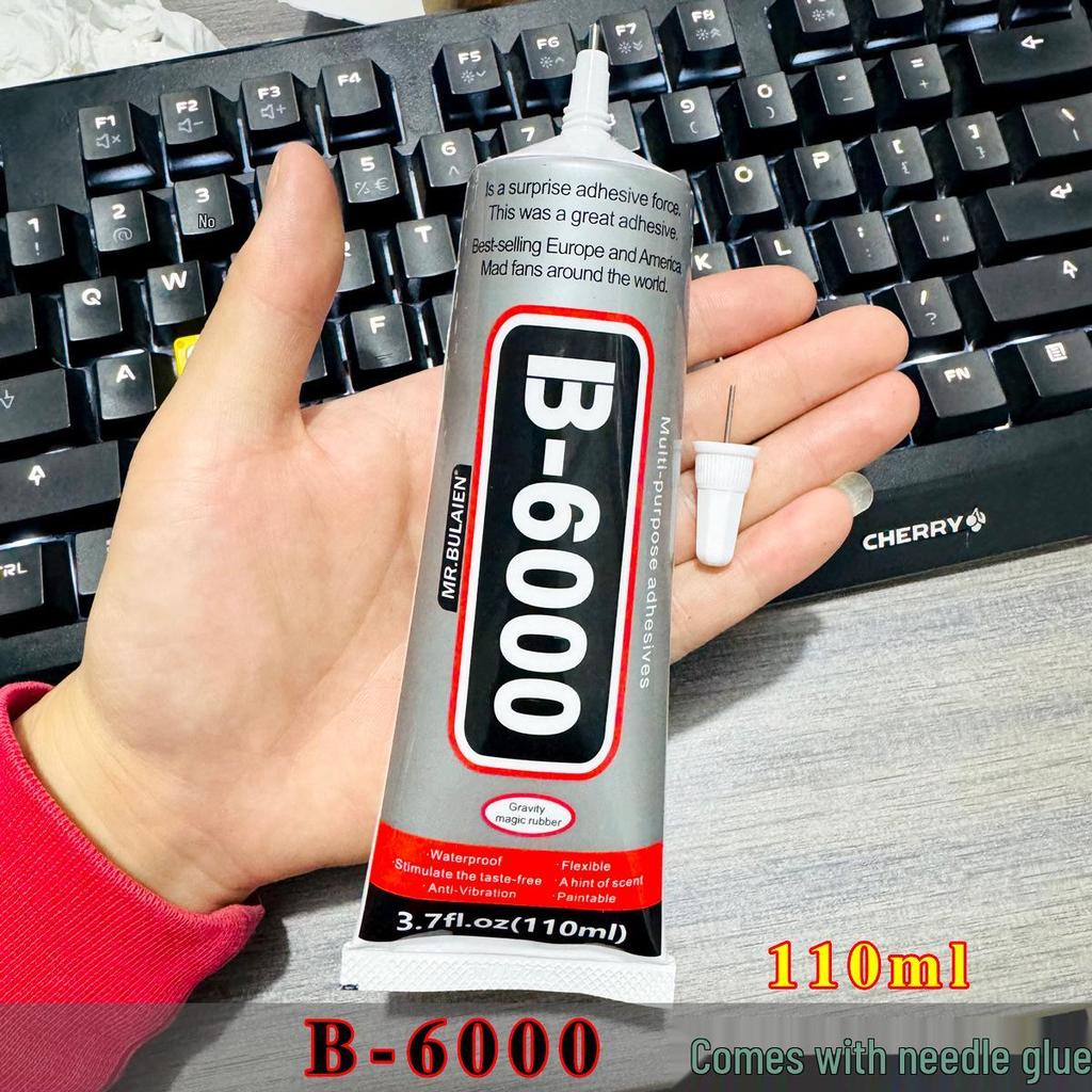 B7000 Mobile Phone Screen & Case Adhesive with Needle Applicator for Rhinestones & Jewelry.