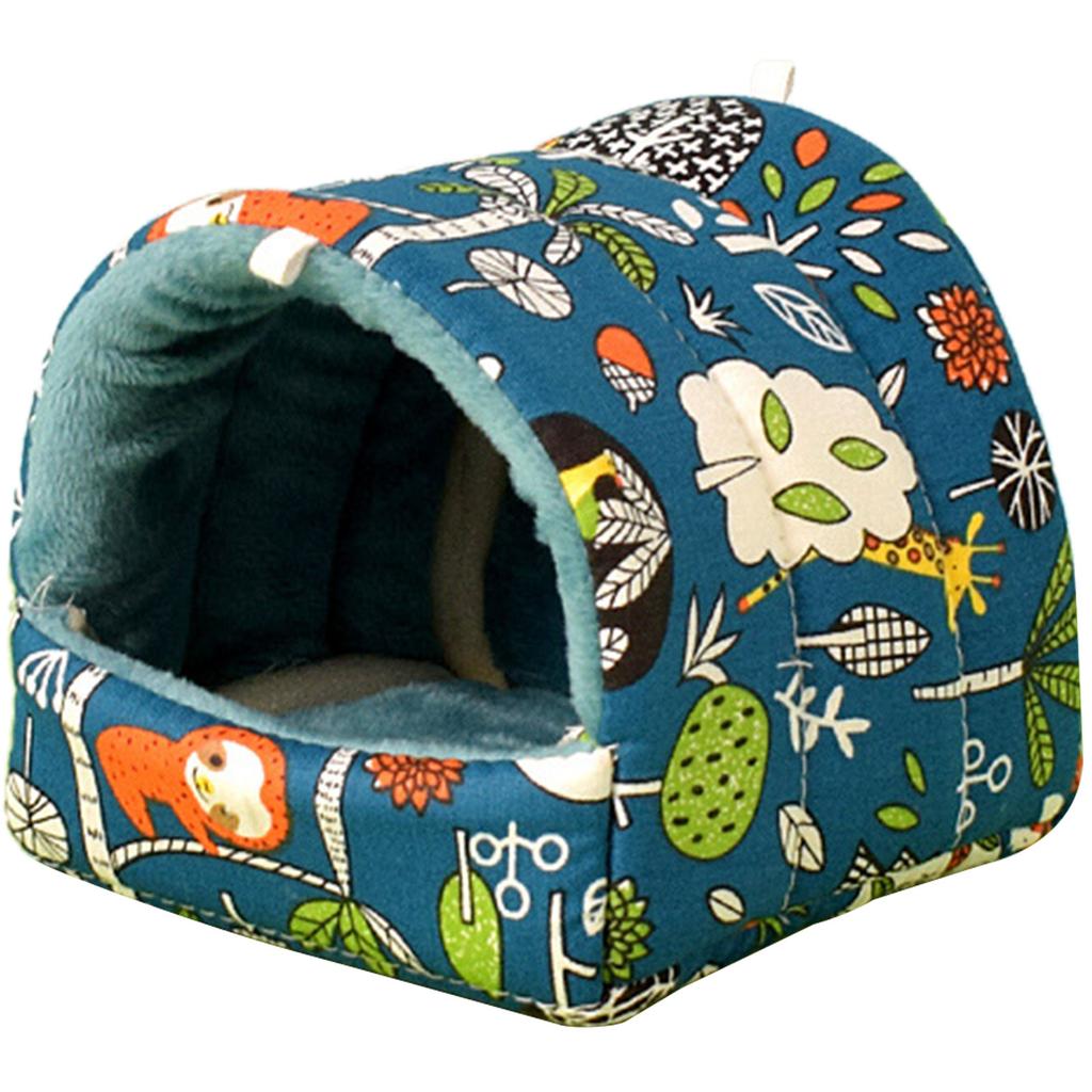 Small Animal Hammock House Hanging Tree Bed Cage Accessories Hamsters Plush Hideout Bedding Bed for Chipmunks Ferrets