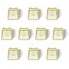 20Pcs Transparent Cute Cat Keycaps PBT 1U Blank MAO Profile for Custom Mechanical Keyboard Modification
