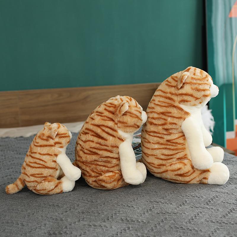 25/42/50cm Simulation Cat Plush Pillows Soft Stuffed Animals Cushion Sofa Decor Cartoon Plush Toys for Children Kids Gift