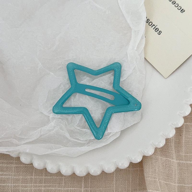 Colorful Y2K Star Hair Clip for Baby & Women - Decorative Side Bangs & BB Clip Hair Accessory