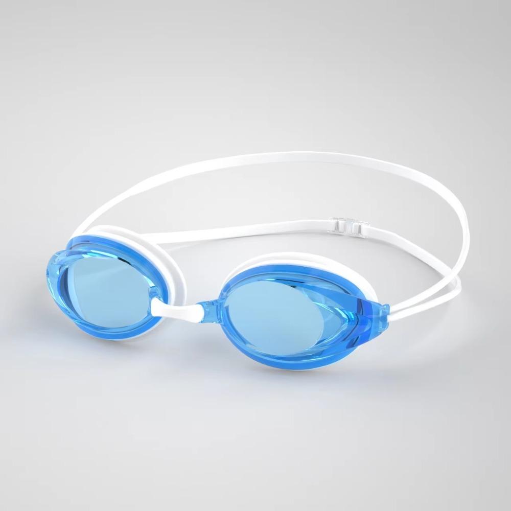 Anti-fog Swimming Glasses Waterproof Swim Eyewear Electroplated Swim Glasses Men and Women blue