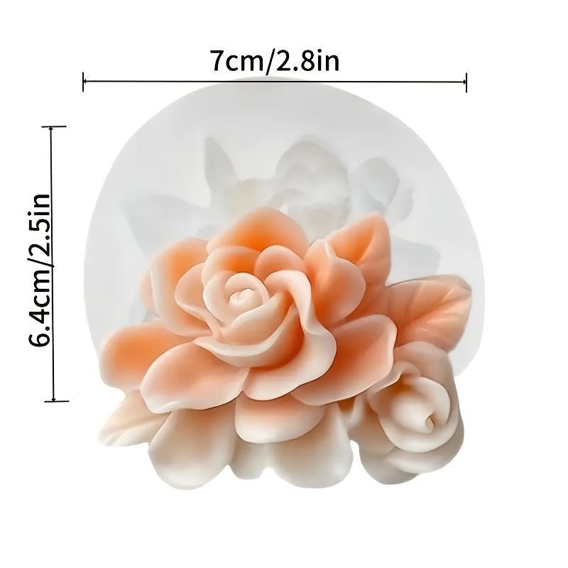 

Gardenia Silicone Mold, Suitable for Candles, Resin, Clay, and Cement - Pink and White Floral DesigMolds, Suitable for Lotus Birthdays