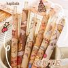 Smooth Writing Capybara Click Gel Pen, Black Ink, Cute Guinea Pig Design, Non-Stick Press, Perfect for Students