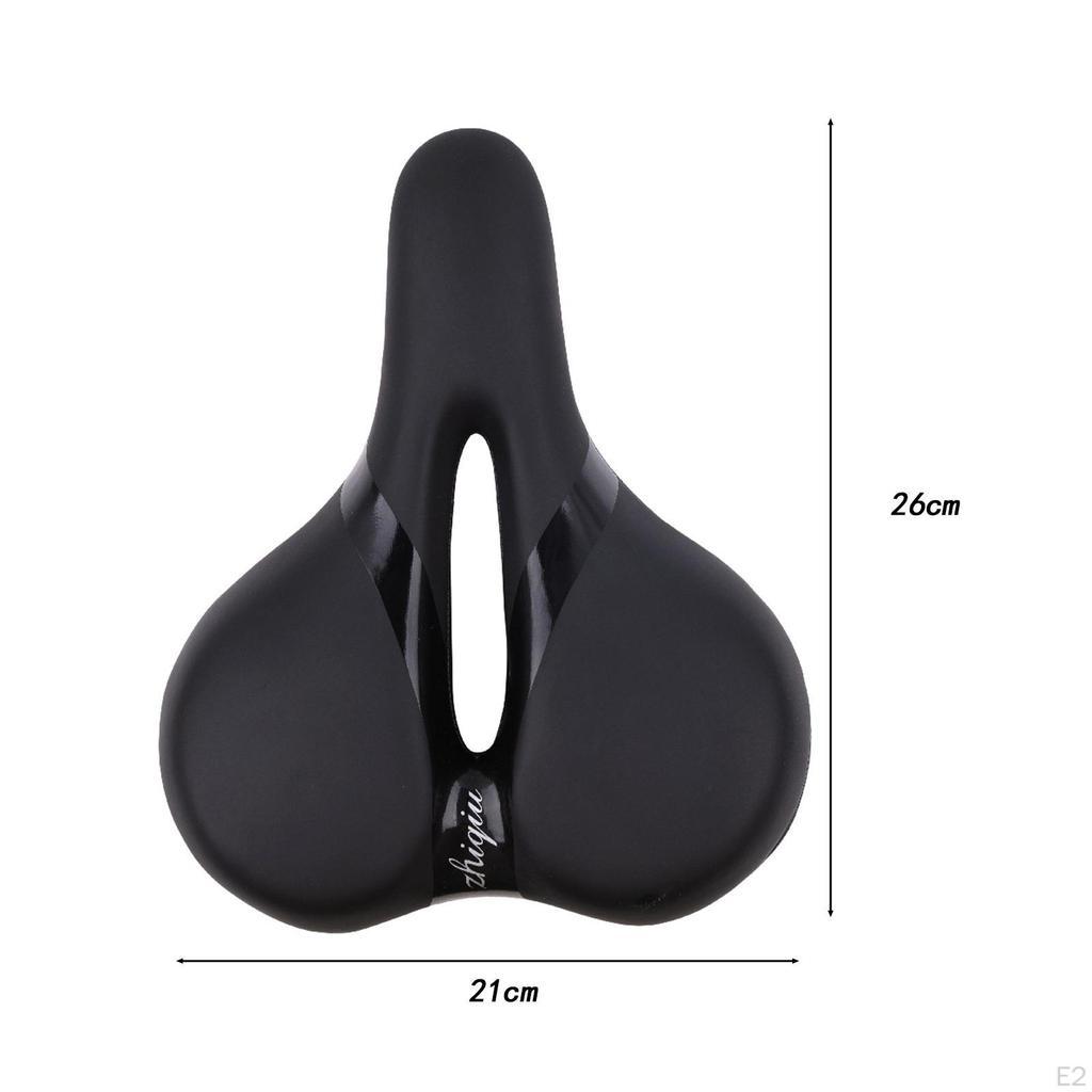 Bike Saddle Hollow Seat for Men Women Wide Bicycle Replacement Pad Shockproof