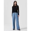 8SECONDS Cut-Modified Banding Wide Denim Blue (324821Pp1P)