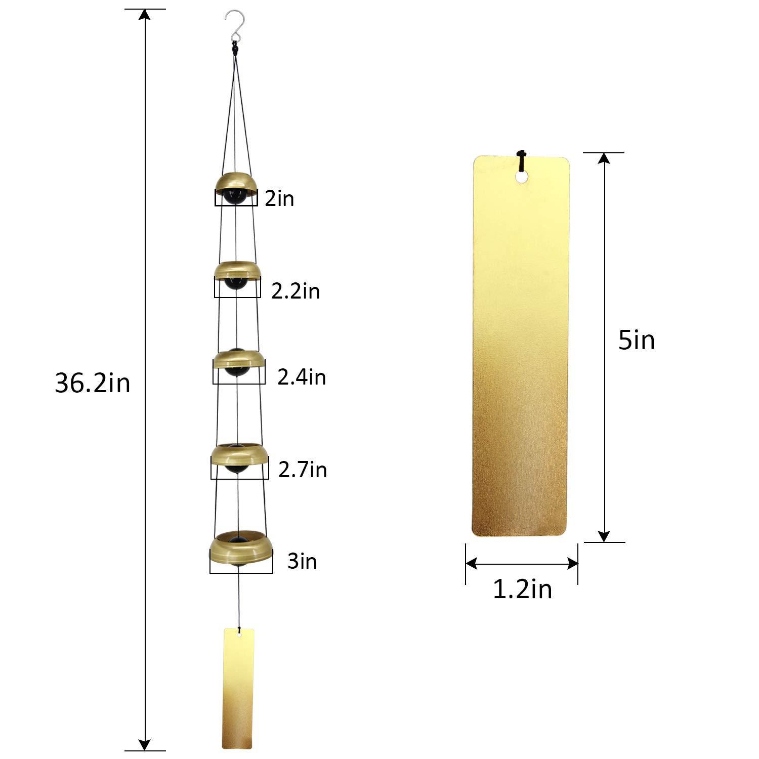 

Подвеска в японском стиле с тремя и пятью колокольчиками и благословениями