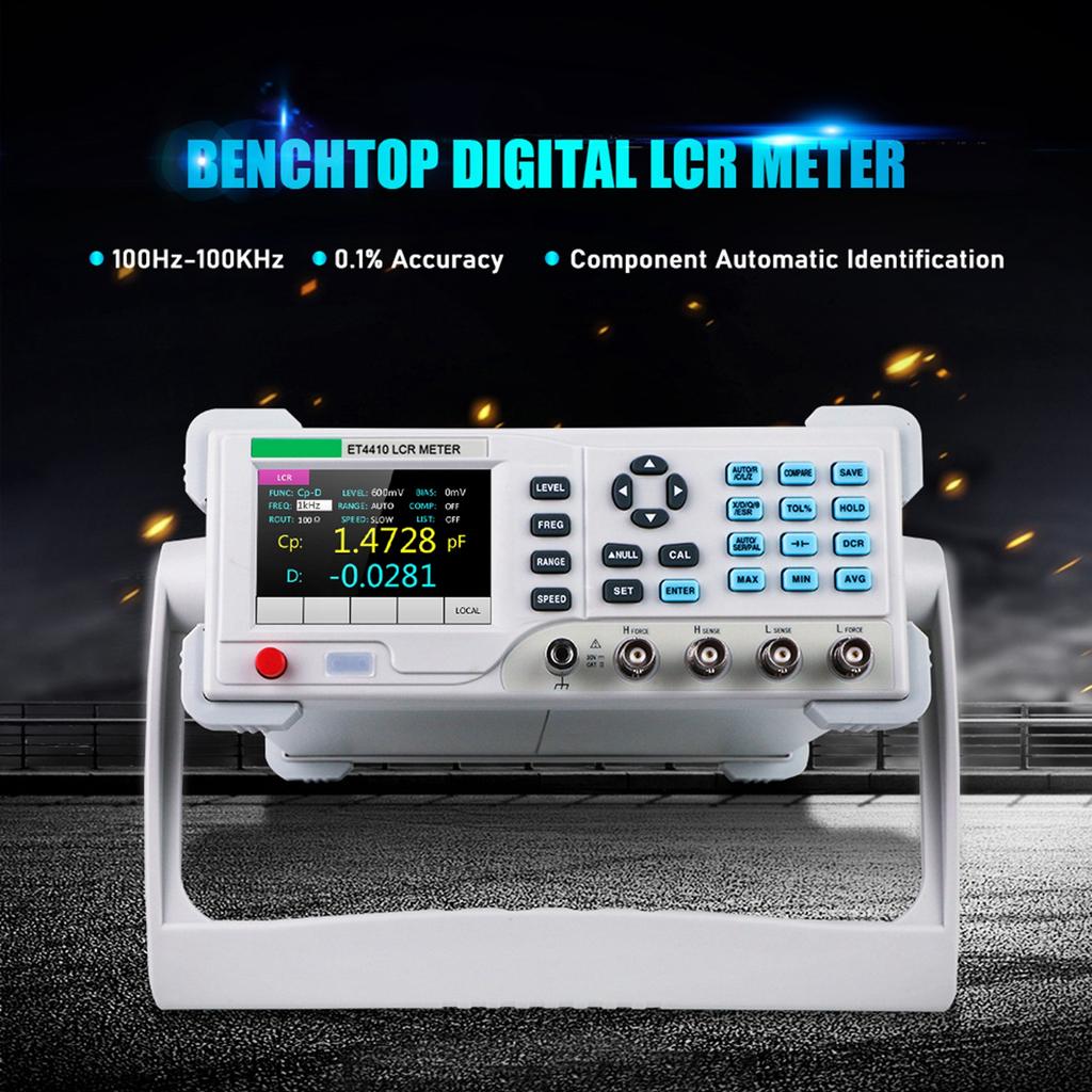 Benchtop Digital   Meter 100H -100KH  High   Digital Meter Resistance Inductance Capacitance Tester 0.1% Accuracy 3.5-inch LCD Display