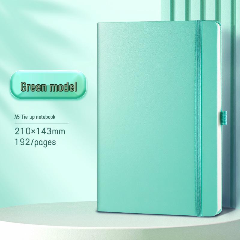 Benutzerdefiniertes tragbares A5/A6 Notizbuch mit Hautgefühl und Gummiband für Geschäft und Studium, personalisiert mit Logodruck