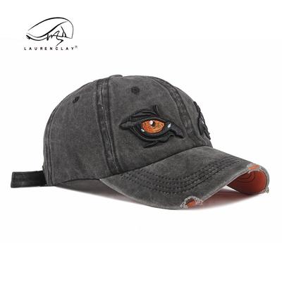 Hat Men's Washed Cotton Three-dimensional Embroidery Cap Spring and Summer Outdoor Visor Sun Protection Baseball Cap Women