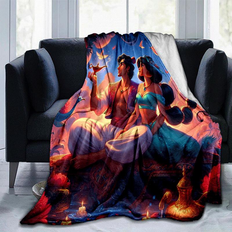 

1pc Aladdin Printing Blanket - Soft, All-Season Throw for Living Room, Bedroom,Travel 80cmx120cm(31inx47in)