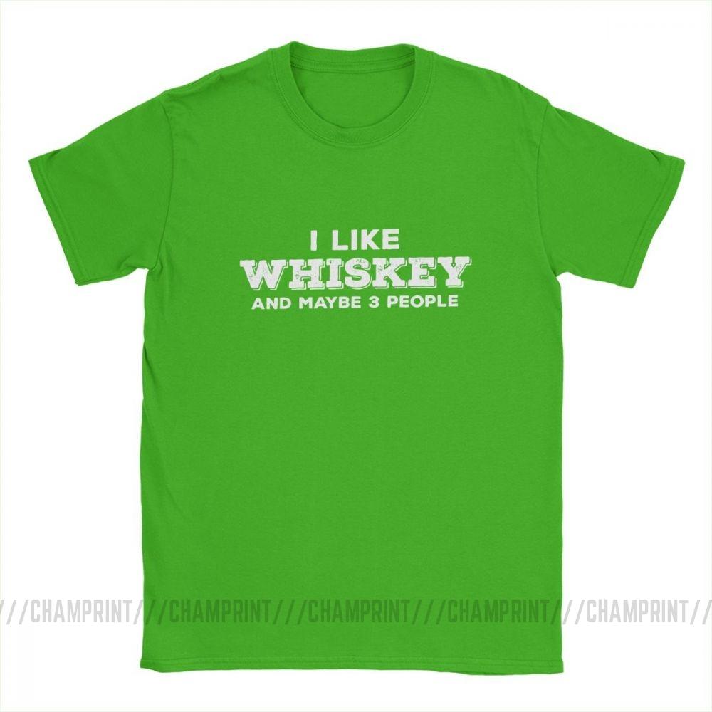 I Like Whiskey And Maybe 3 People Funny T Shirts For Men Malt Whiskey Drinker Lover